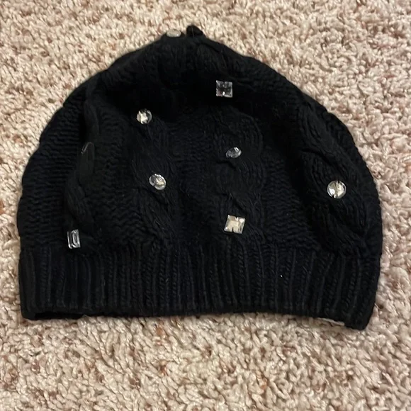 NWOT - Pink brand, black beanie with mirror detail - Picture 2 of 4